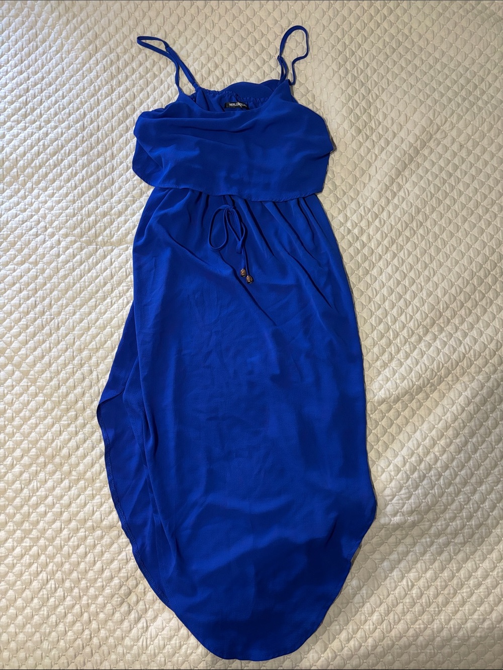 Royal Blue Spaghetti-Strap Maxi Dress